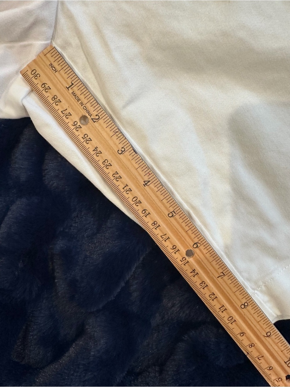 Lands' End Women's White Chino Bermuda Shorts - 10P - Picture 5 of 5